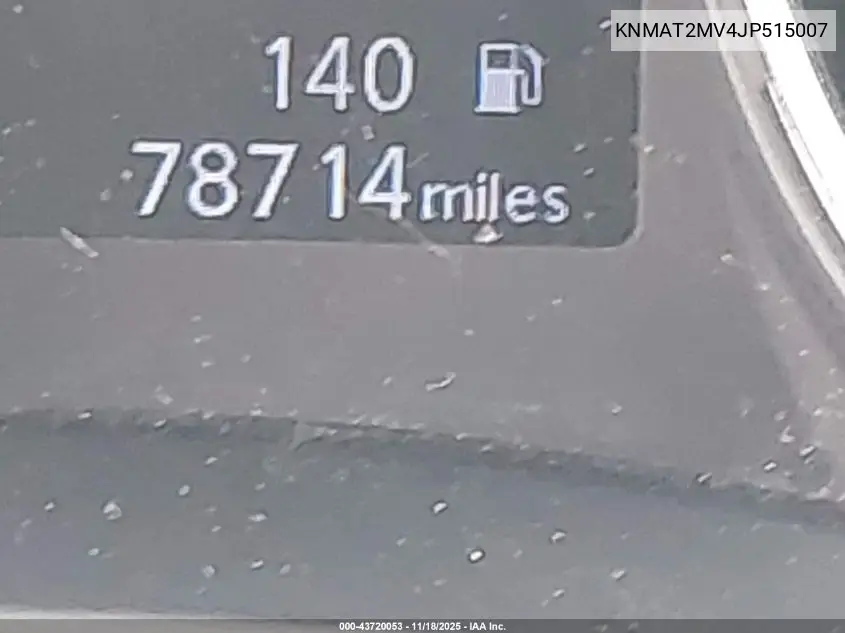 KNMAT2MV4JP515007 2018 Nissan Rogue S