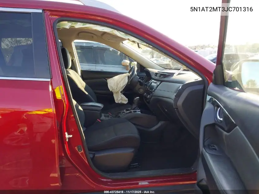 5N1AT2MT3JC701316 2018 Nissan Rogue Sv