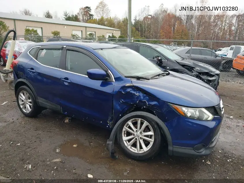 JN1BJ1CP0JW103280 2018 Nissan Rogue Sport S