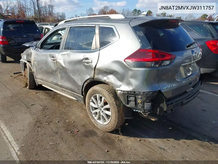 JN8AT2MVXJW311757 2018 Nissan Rogue Sv