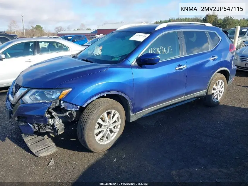 KNMAT2MV2JP547115 2018 Nissan Rogue Sv