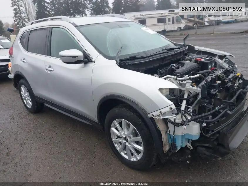 5N1AT2MVXJC801592 2018 Nissan Rogue Sv