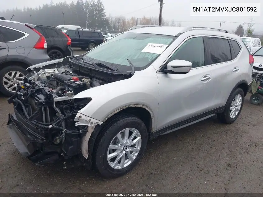5N1AT2MVXJC801592 2018 Nissan Rogue Sv
