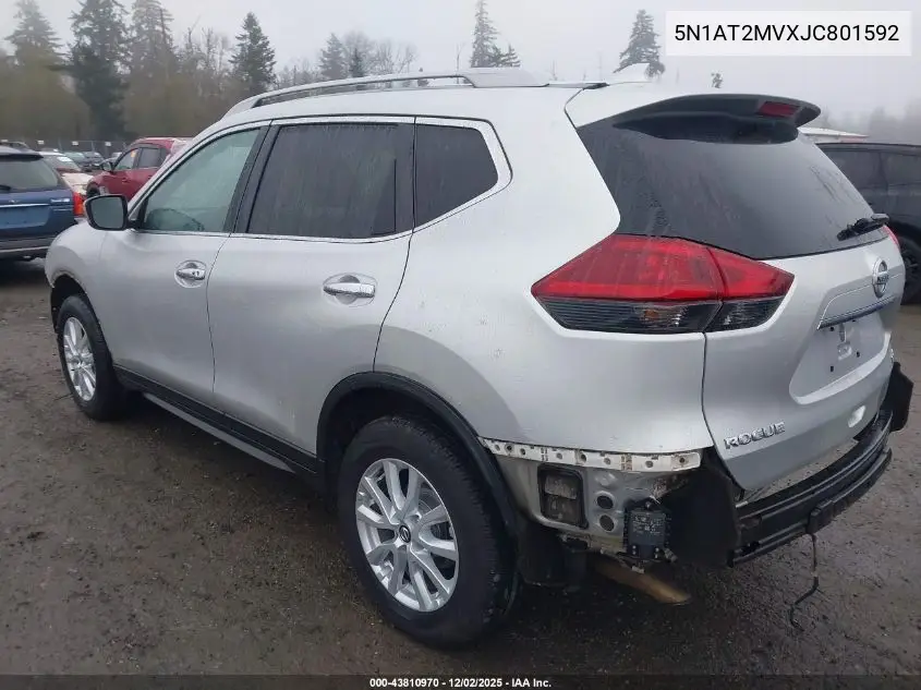 5N1AT2MVXJC801592 2018 Nissan Rogue Sv