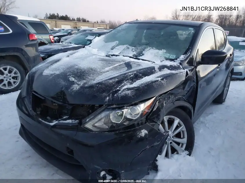 JN1BJ1CR3JW268841 2018 Nissan Rogue Sport S