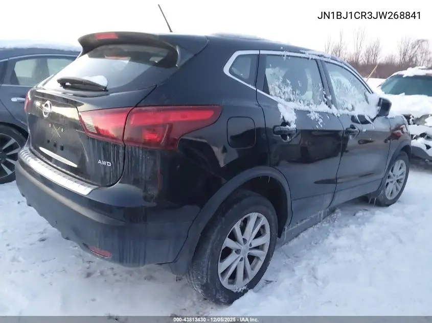 JN1BJ1CR3JW268841 2018 Nissan Rogue Sport S