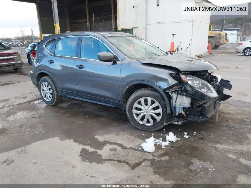 JN8AT2MVXJW311063 2018 Nissan Rogue S