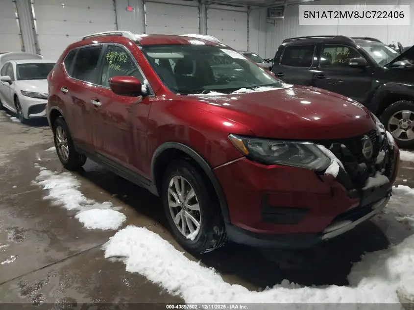 5N1AT2MV8JC722406 2018 Nissan Rogue Sv