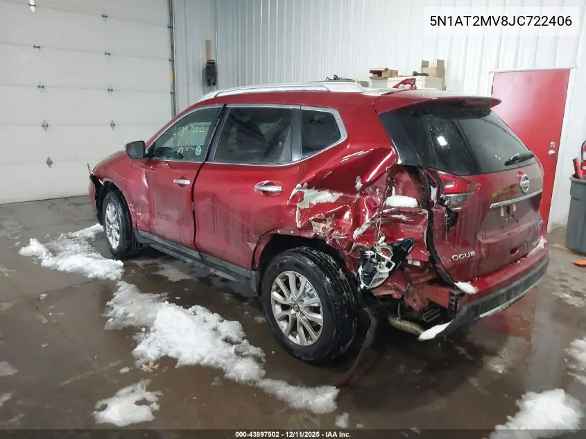 5N1AT2MV8JC722406 2018 Nissan Rogue Sv