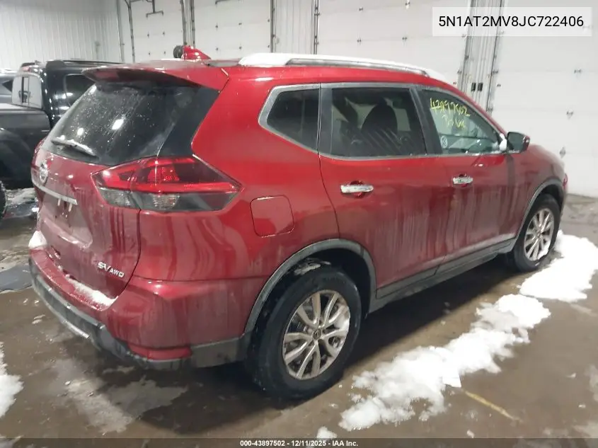5N1AT2MV8JC722406 2018 Nissan Rogue Sv