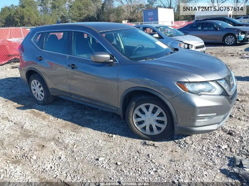 5N1AT2MT5JC757614 2018 Nissan Rogue S