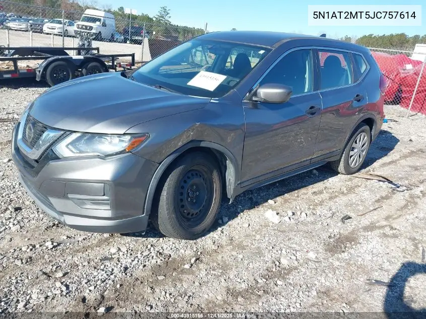 5N1AT2MT5JC757614 2018 Nissan Rogue S