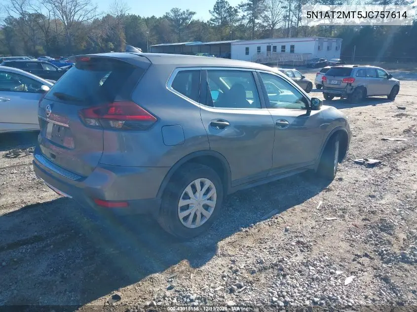 5N1AT2MT5JC757614 2018 Nissan Rogue S