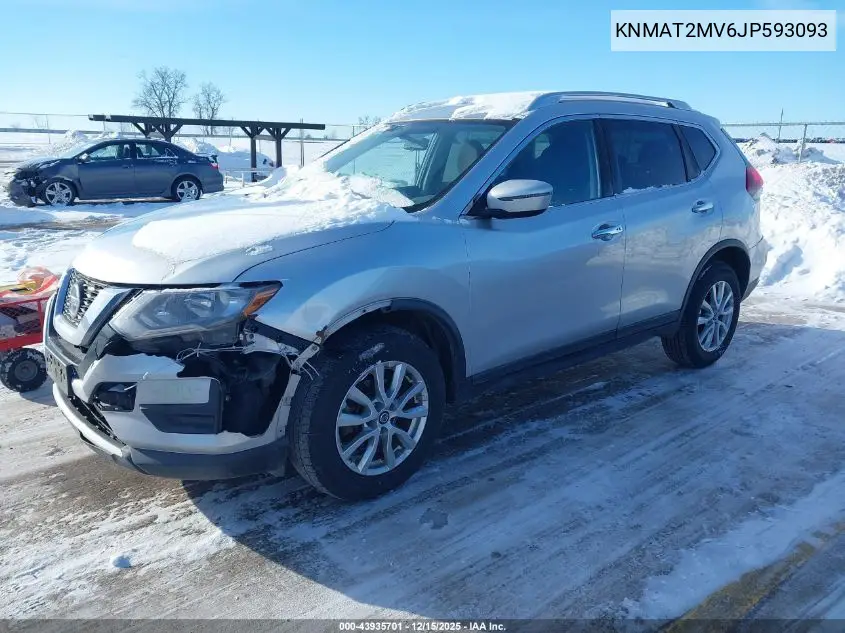 KNMAT2MV6JP593093 2018 Nissan Rogue Sv