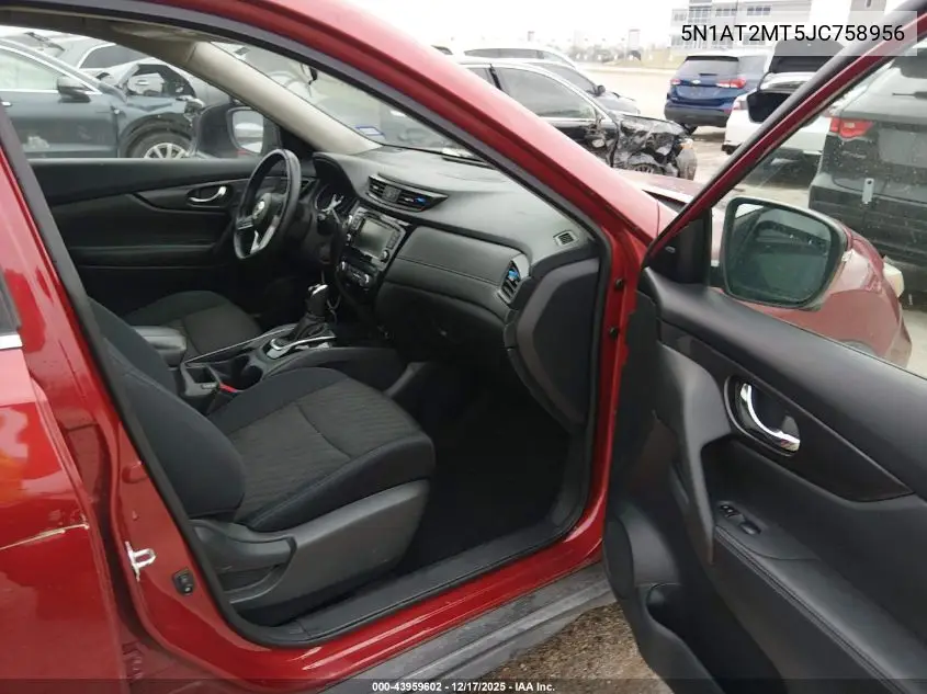 5N1AT2MT5JC758956 2018 Nissan Rogue Sv