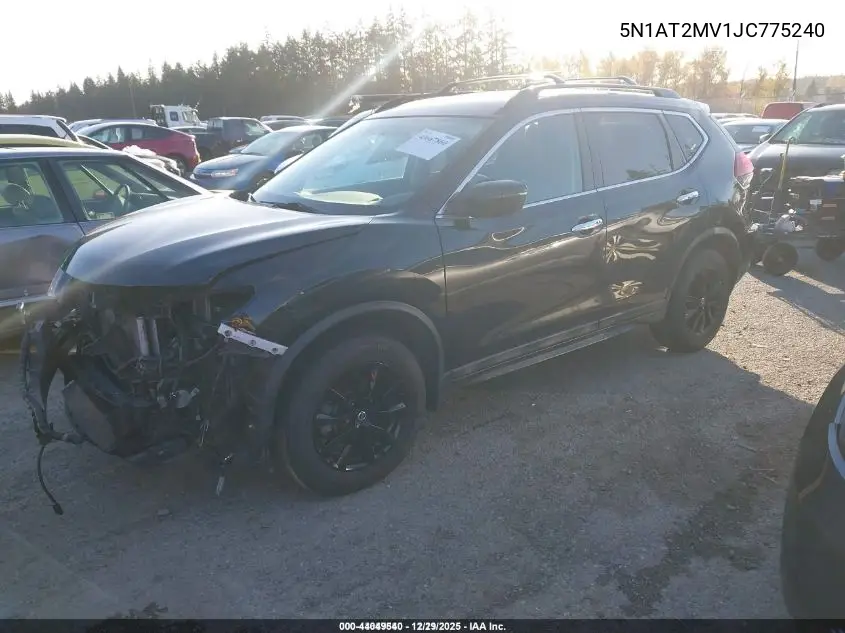 5N1AT2MV1JC775240 2018 Nissan Rogue Sv