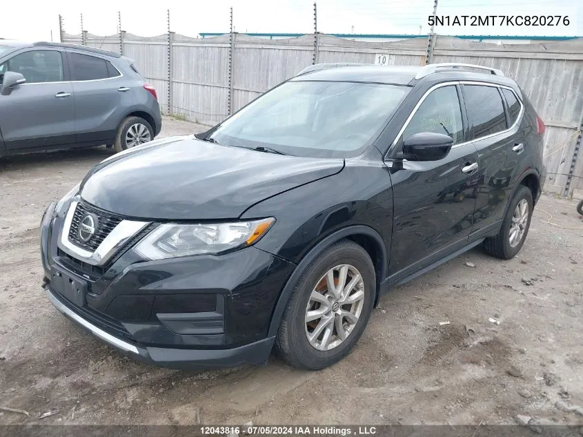 2019 Nissan Rogue S/Sl/Sv VIN: 5N1AT2MT7KC820276 Lot: 12043816