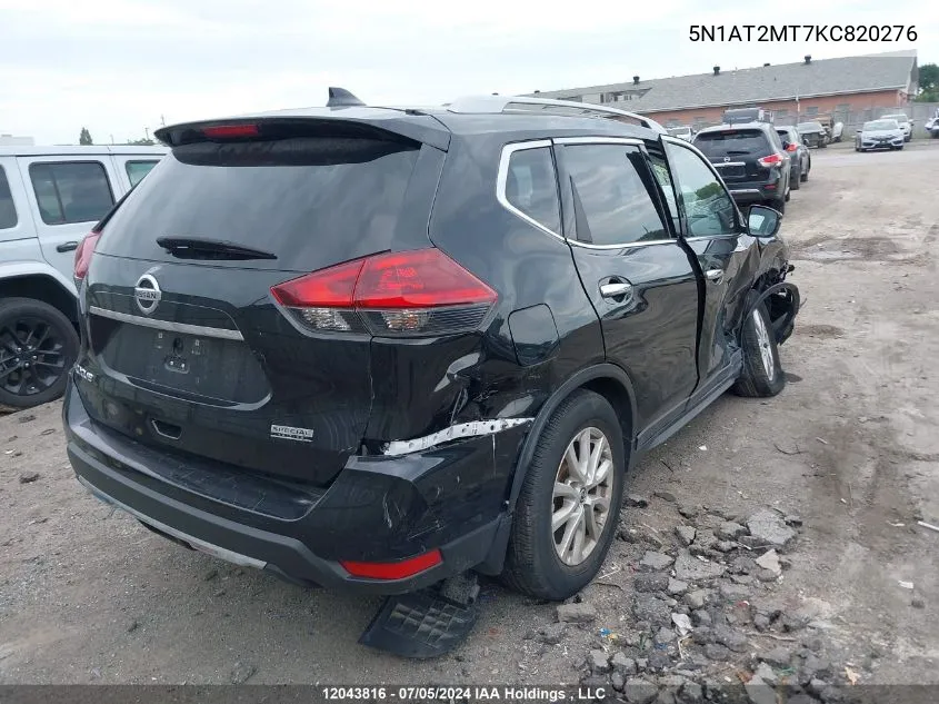 5N1AT2MT7KC820276 2019 Nissan Rogue S/Sl/Sv