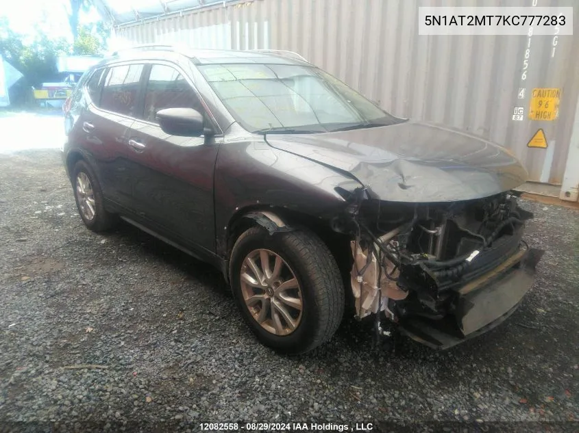 5N1AT2MT7KC777283 2019 Nissan Rogue S/Sl/Sv