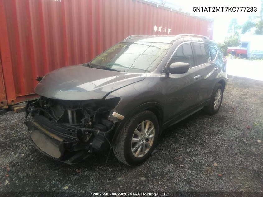 5N1AT2MT7KC777283 2019 Nissan Rogue S/Sl/Sv