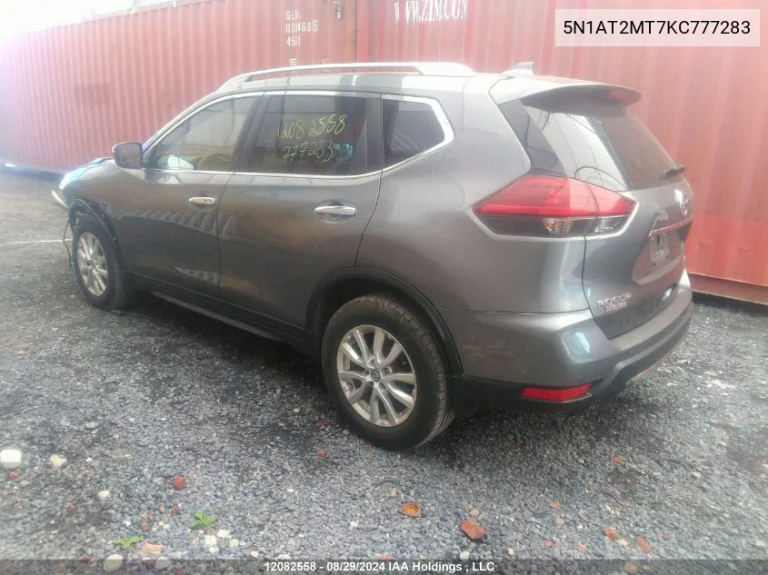 5N1AT2MT7KC777283 2019 Nissan Rogue S/Sl/Sv