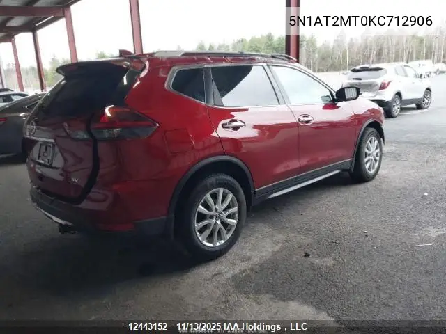 5N1AT2MT0KC712906 2019 Nissan Rogue S/Sl/Sv
