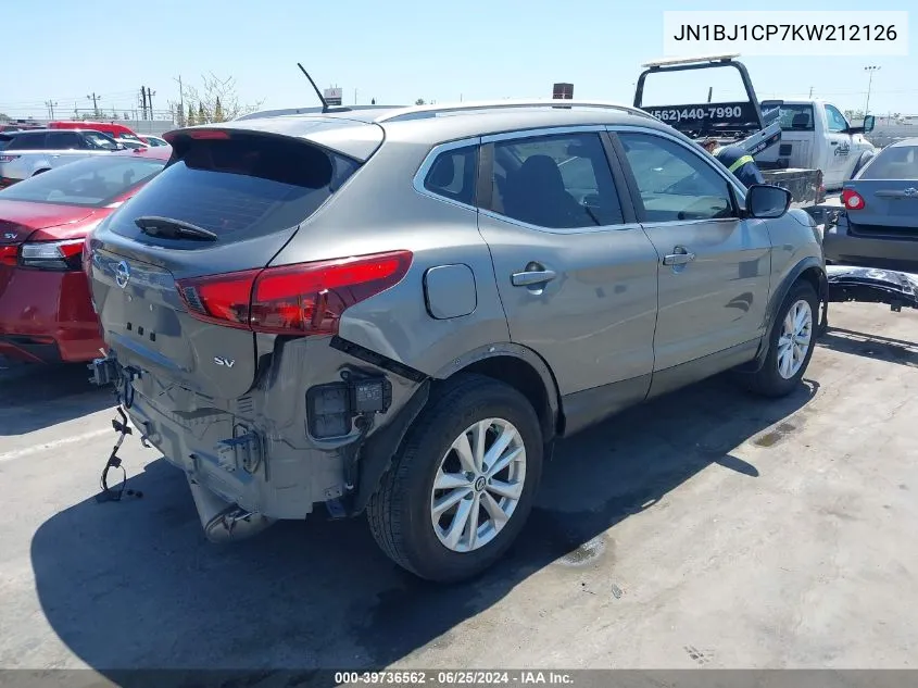 2019 Nissan Rogue Sport Sv VIN: JN1BJ1CP7KW212126 Lot: 39736562