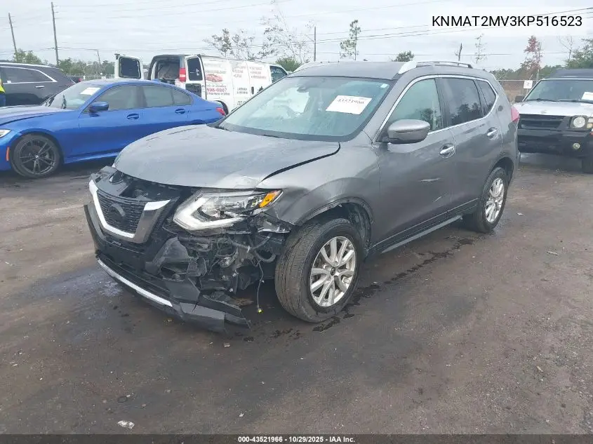 KNMAT2MV3KP516523 2019 Nissan Rogue Sv