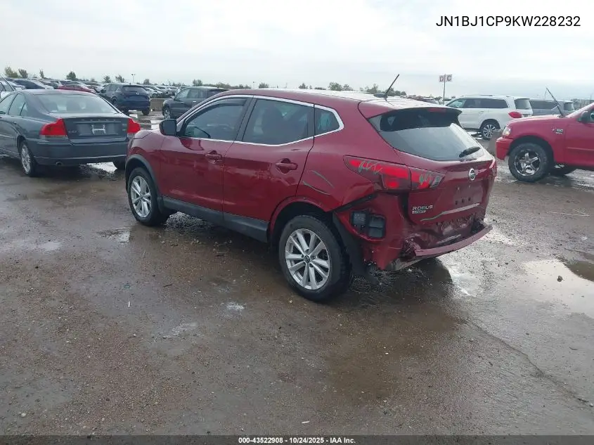 JN1BJ1CP9KW228232 2019 Nissan Rogue Sport S