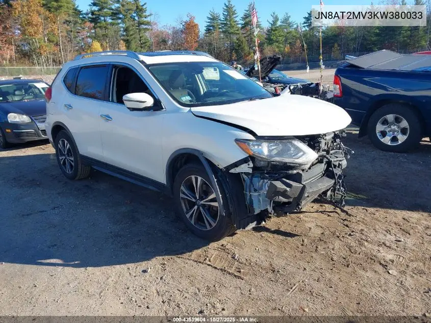 JN8AT2MV3KW380033 2019 Nissan Rogue Sv