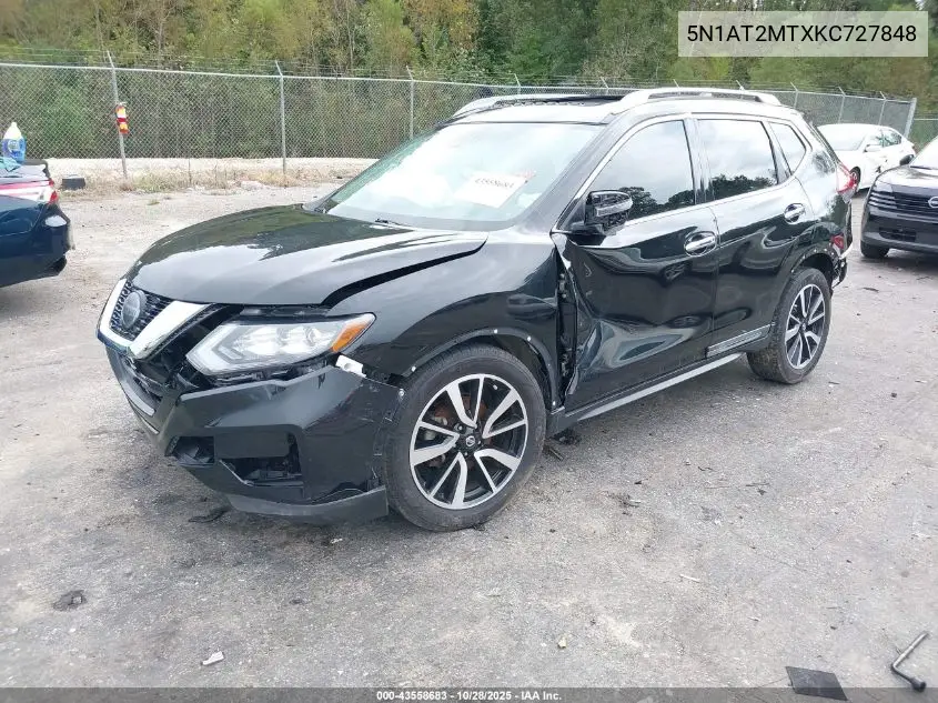 5N1AT2MTXKC727848 2019 Nissan Rogue Sl