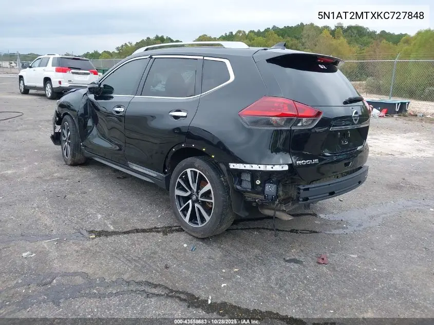 5N1AT2MTXKC727848 2019 Nissan Rogue Sl