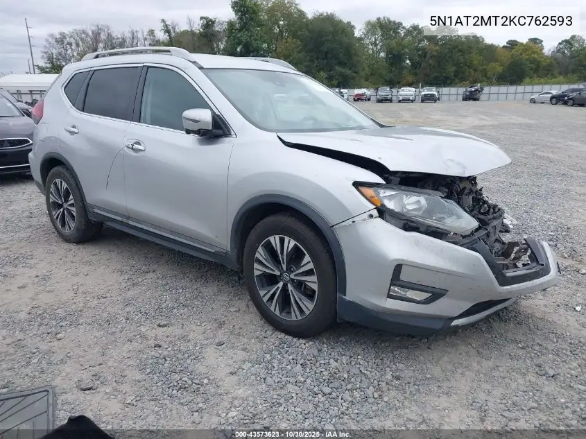 5N1AT2MT2KC762593 2019 Nissan Rogue Sl