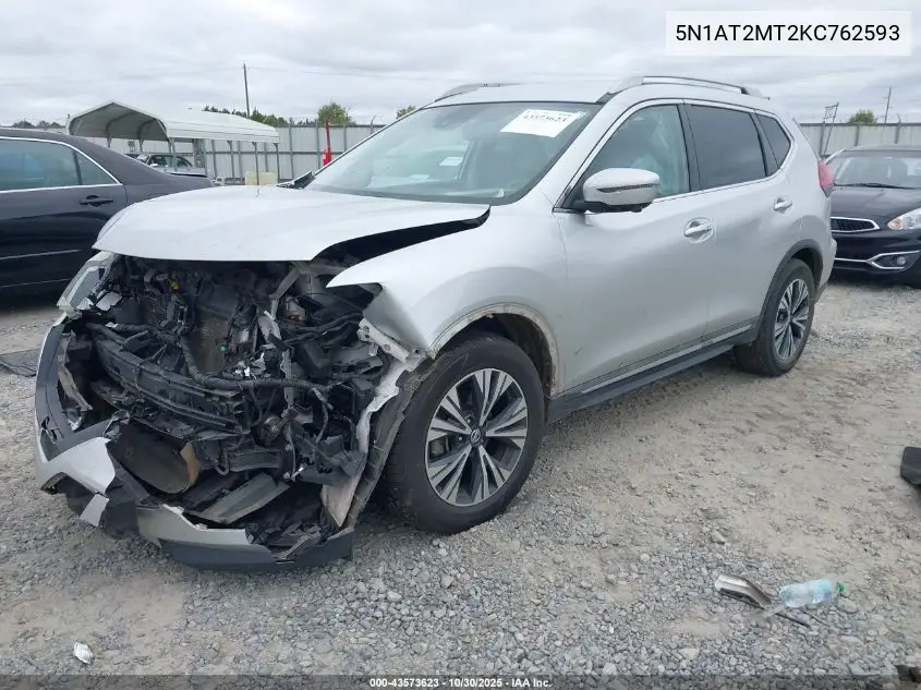 5N1AT2MT2KC762593 2019 Nissan Rogue Sl