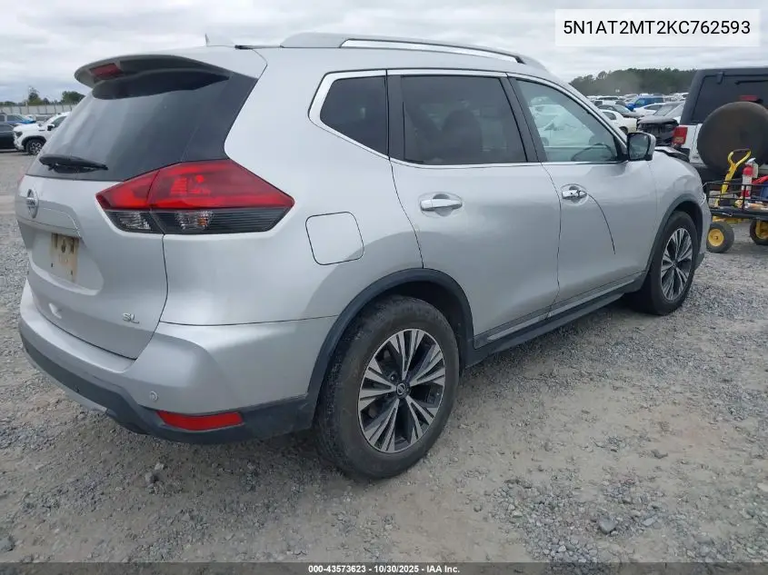 5N1AT2MT2KC762593 2019 Nissan Rogue Sl