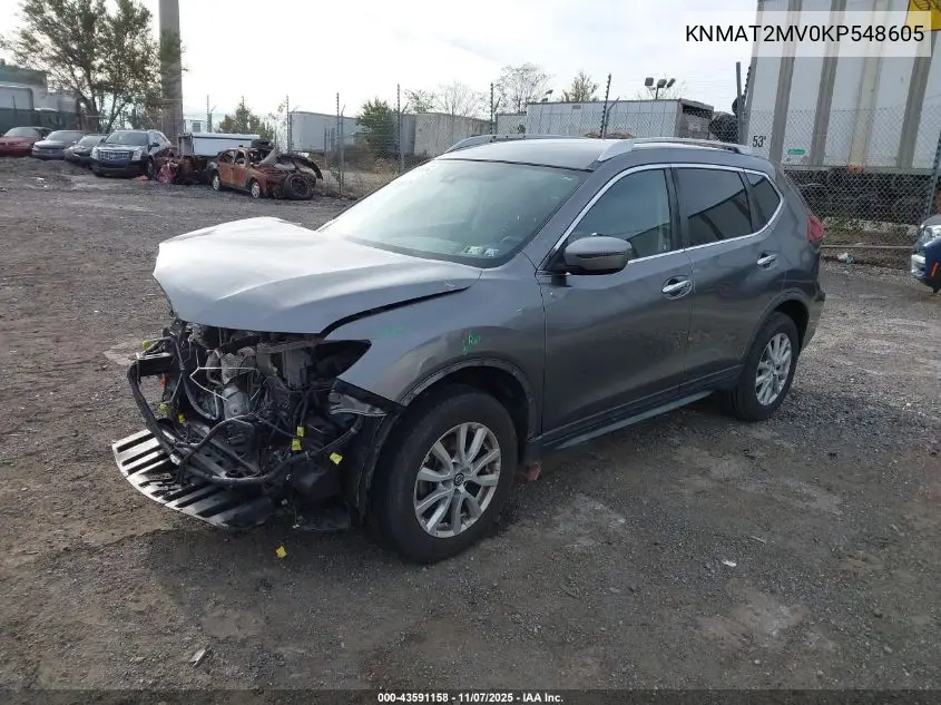 KNMAT2MV0KP548605 2019 Nissan Rogue Sv
