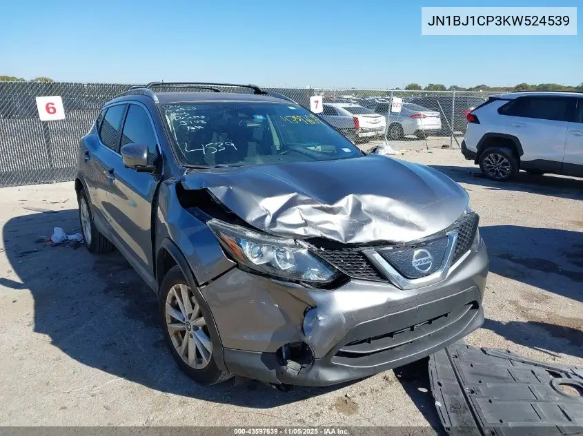 JN1BJ1CP3KW524539 2019 Nissan Rogue Sport Sv