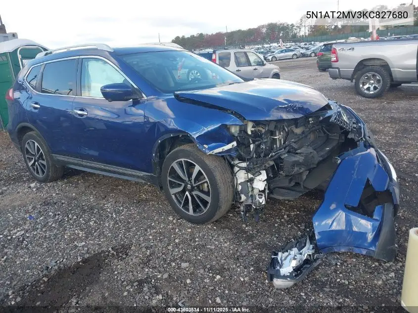 5N1AT2MV3KC827680 2019 Nissan Rogue Sl