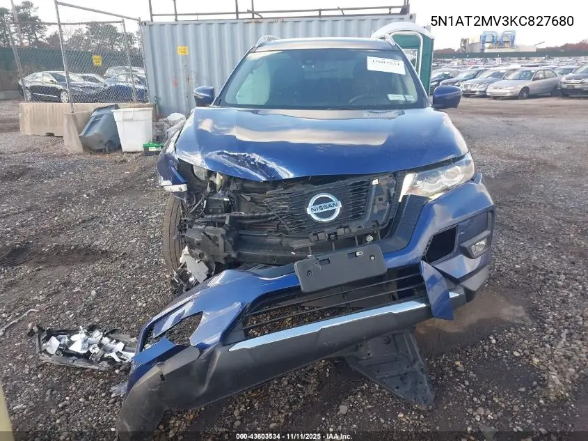 5N1AT2MV3KC827680 2019 Nissan Rogue Sl