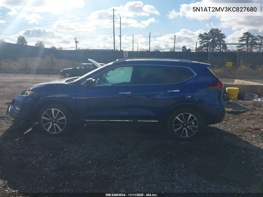 5N1AT2MV3KC827680 2019 Nissan Rogue Sl