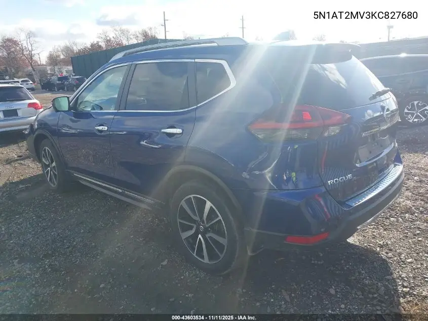 5N1AT2MV3KC827680 2019 Nissan Rogue Sl