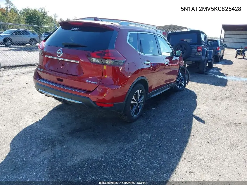 5N1AT2MV5KC825428 2019 Nissan Rogue Sv