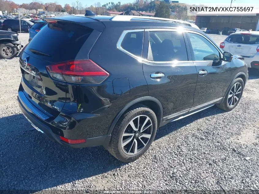 5N1AT2MVXKC755697 2019 Nissan Rogue Sl