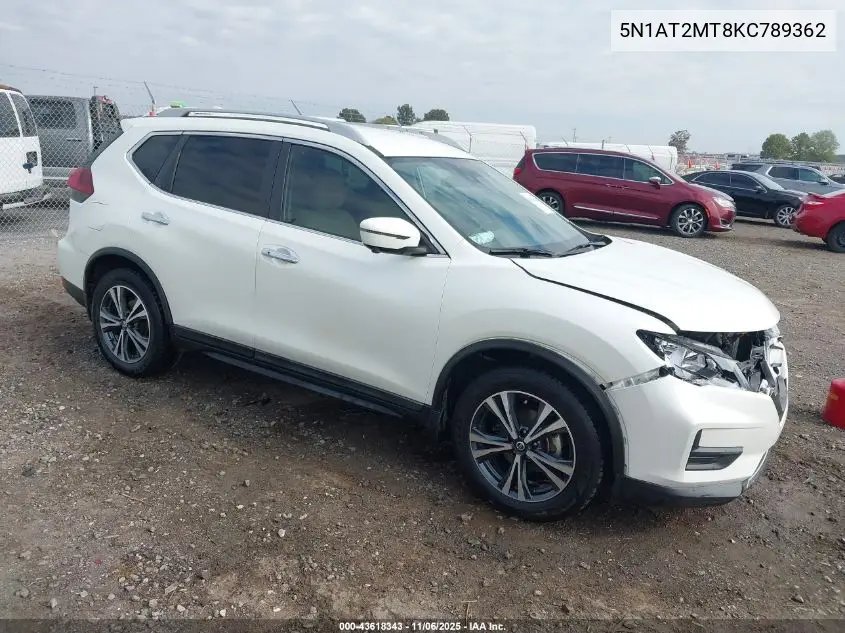 5N1AT2MT8KC789362 2019 Nissan Rogue Sv