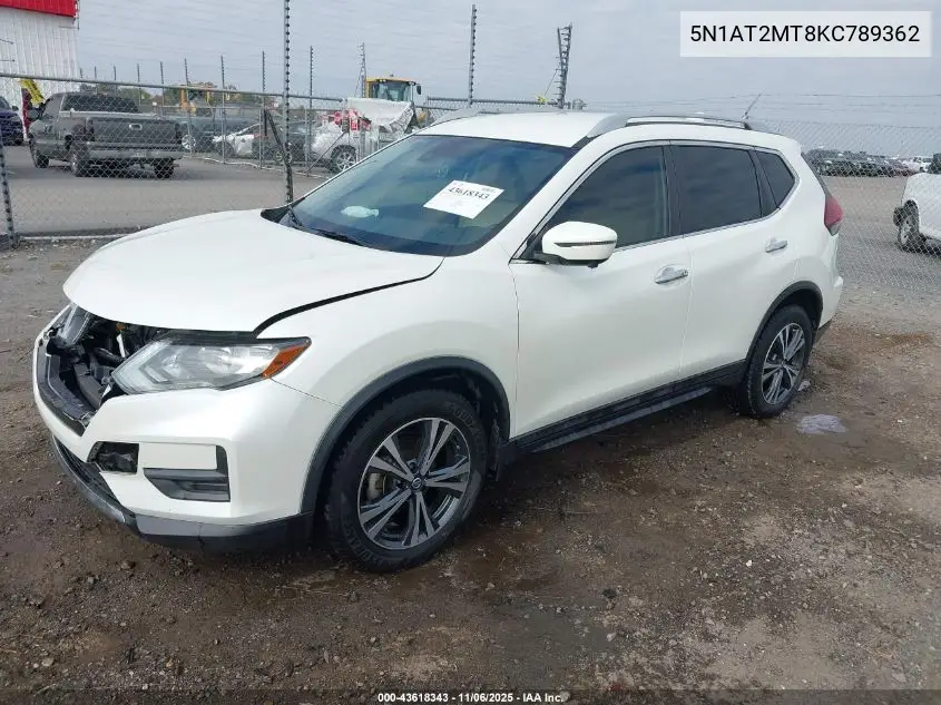 5N1AT2MT8KC789362 2019 Nissan Rogue Sv