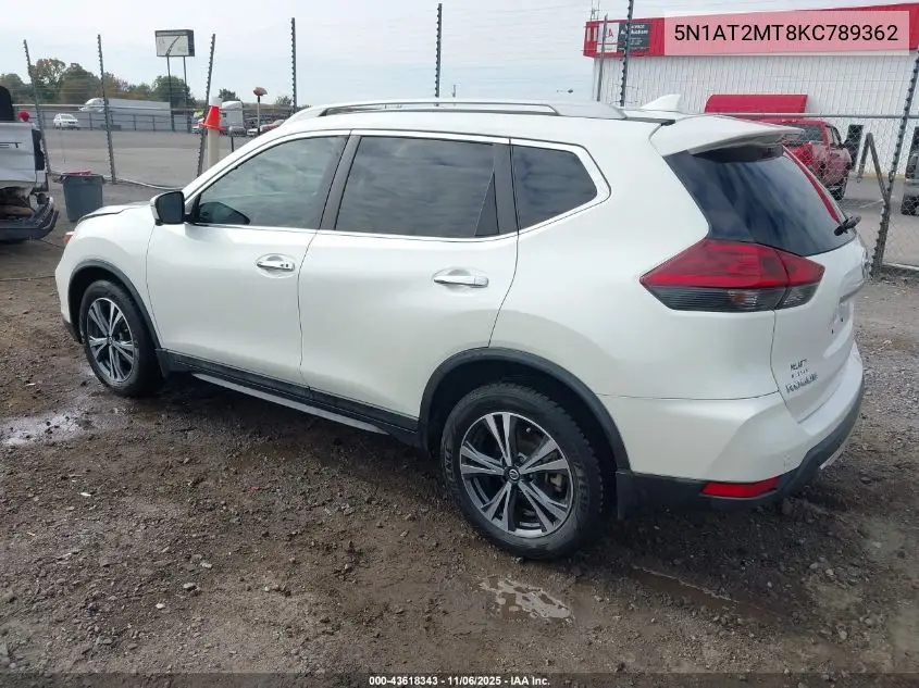 5N1AT2MT8KC789362 2019 Nissan Rogue Sv