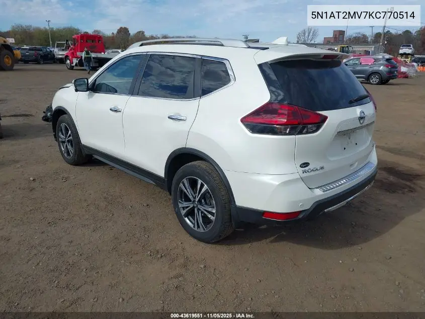 5N1AT2MV7KC770514 2019 Nissan Rogue Sv
