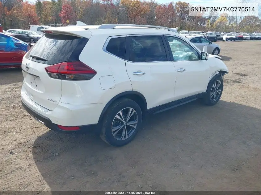 5N1AT2MV7KC770514 2019 Nissan Rogue Sv
