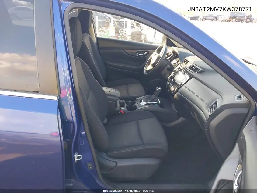 JN8AT2MV7KW378771 2019 Nissan Rogue Sv