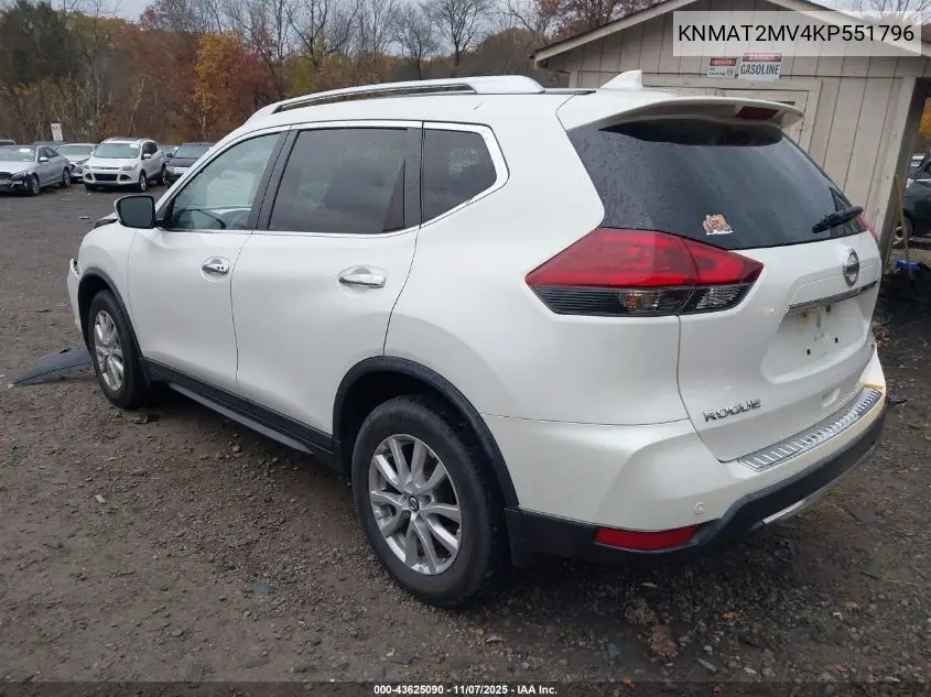 KNMAT2MV4KP551796 2019 Nissan Rogue Sv